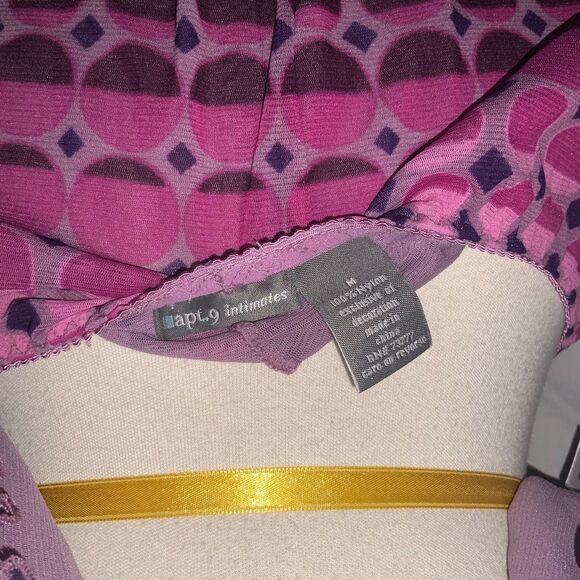 Apt. 9 Intimates Purple Fuchsia Pajama Set Tank Shorts Medium - Picture 6 of 6